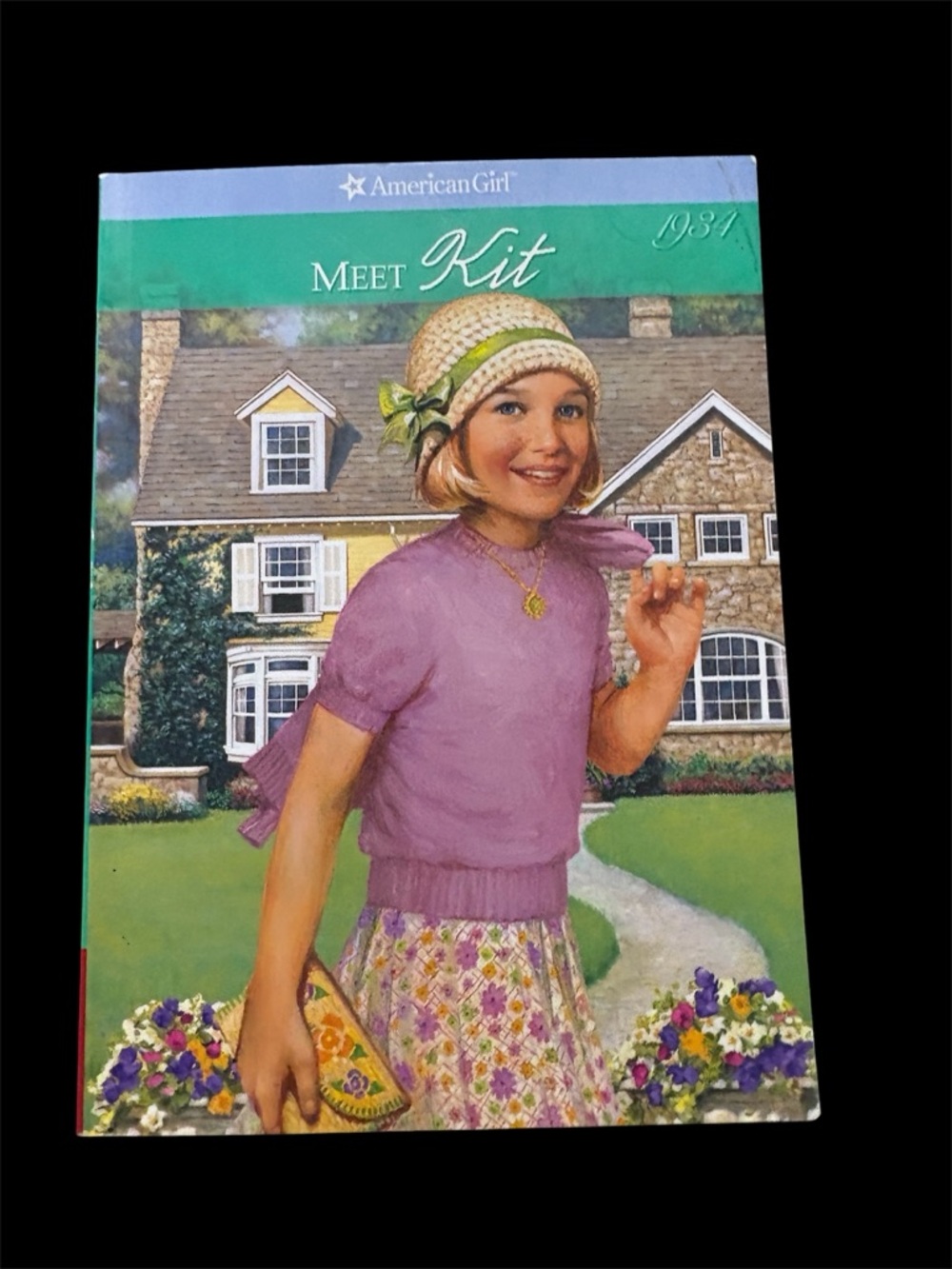 American Girl Kit Kittredge Illustrated Book - Green and Purple Cover